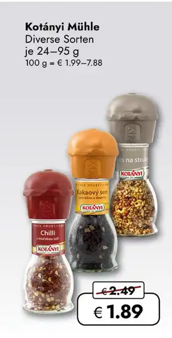 Travel Free Kotányi mühle Angebot