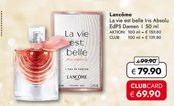 Travel Free Lancôme la vie est belle iris absolu Angebot