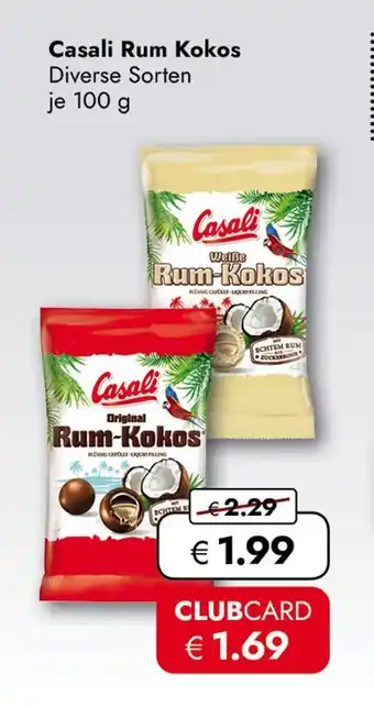 Travel Free Casali rum-kokos kugeln Angebot