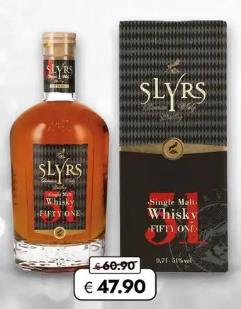 Travel Free Slyrs single malt whisky fifty one Angebot