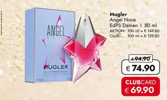 Travel Free Mugler angel nova Angebot