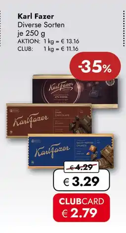 Travel Free Karl fazer schokolade Angebot