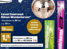 Thomas Philipps Comet Feuerwerk Riesen-Wunderkerzen Angebot