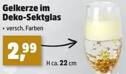 Thomas Philipps Gelkerze im Deko-Sektglas Angebot