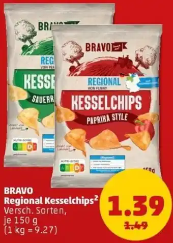 PENNY BRAVO Regional Kesselchips Angebot