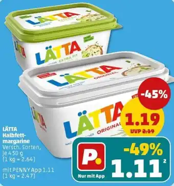 LÄTTA Halbfettmargarine