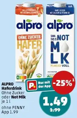 PENNY ALPRO Haferdrink oder Not Mlk Angebot