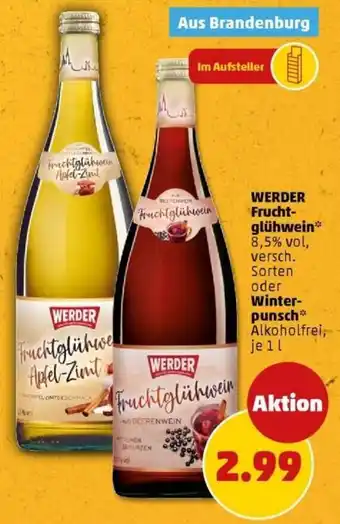 PENNY WERDER Fruchtglühwein oder Winterpunsch Angebot