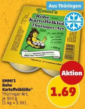PENNY EMMI'S Rohe Kartoffelklöße Angebot