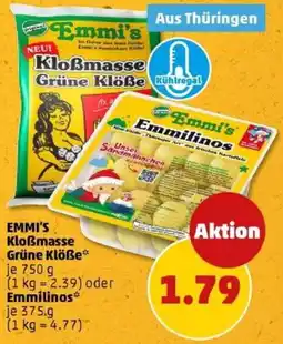 PENNY EMMI'S Kloẞmasse Grüne Klöße oder Emmilinos Angebot