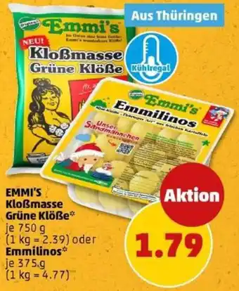 PENNY EMMI'S Kloẞmasse Grüne Klöße oder Emmilinos Angebot