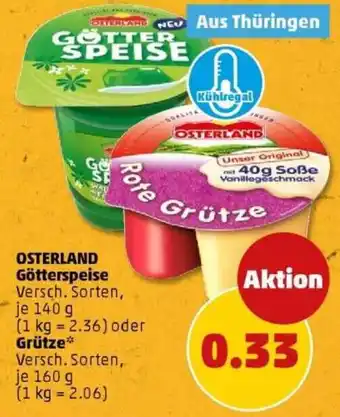 PENNY OSTERLAND Götterspeise oder Grütze Angebot