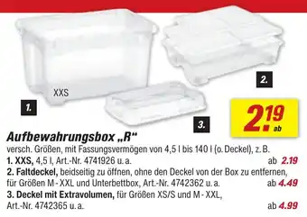 toom Baumarkt Aufbewahrungsbox ,,R" Angebot