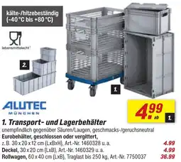 toom Baumarkt ALUTEC 1. Transport- und Lagerbehälter Angebot