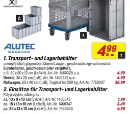 toom Baumarkt ALUTEC 2. Einsätze für Transport- und Lagerbehälter Angebot