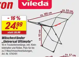 toom Baumarkt vileda Wäscheständer ,,Universal Ultimate" Angebot