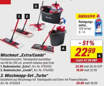 toom Baumarkt vileda 3. Wischmopp-Set „Turbo" Angebot