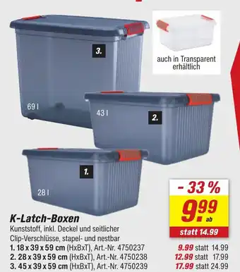 toom Baumarkt K-Latch-Boxen Angebot