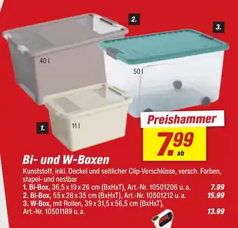 toom Baumarkt Bi- und W-Boxen Angebot