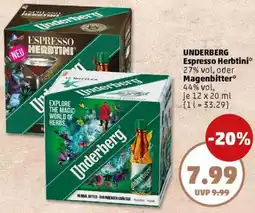 PENNY UNDERBERG Espresso Herbtini oder Magenbitter Angebot