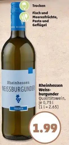 PENNY Rheinhessen Weissburgunder Angebot