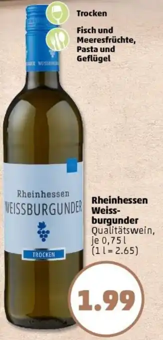 PENNY Rheinhessen Weissburgunder Angebot