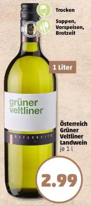 PENNY Österreich Grüner Veltliner Landwein Angebot