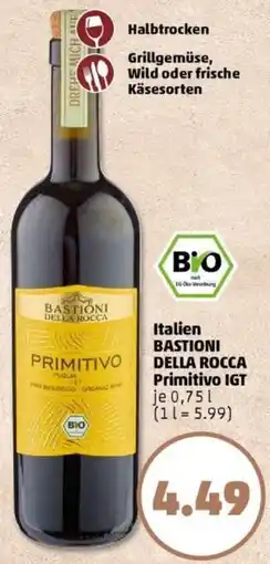 PENNY Italien BASTIONI DELLA ROCCA Primitivo IGT Angebot
