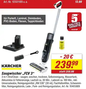 toom Baumarkt KARCHER Saugwischer,,FCV 3" Angebot