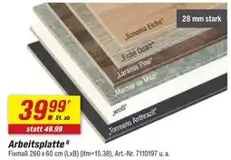 toom Baumarkt Arbeitsplatte Angebot