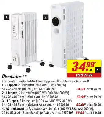 toom Baumarkt Ölradiator Angebot