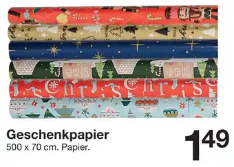 Zeeman Geschenkpapier Angebot
