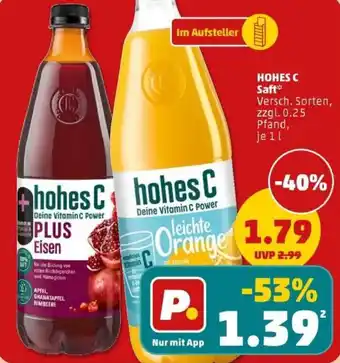 PENNY HOHES C Saft Angebot