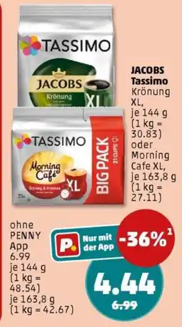 PENNY JACOBS Tassimo oder Morning Café Angebot