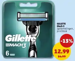 PENNY GILLETTE Mach 3 Systemklingen Angebot