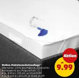 PENNY Molton Matratzenschutzauflage Angebot