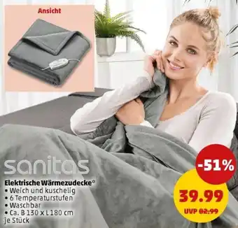 PENNY sanitas Elektrische Wärmezudecke Angebot