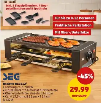 PENNY SEG Raclette Raclette RG2512* Angebot