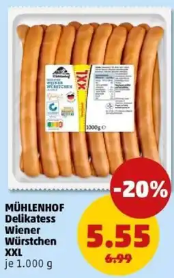 PENNY MÜHLENHOF Delikatess Wiener Würstchen XXL Angebot