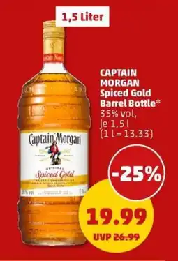 PENNY CAPTAIN MORGAN Spiced Gold Barrel Bottle Angebot