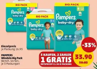 PENNY PAMPERS Windeln Big Pack Angebot