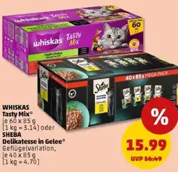 PENNY WHISKAS Tasty Mix oder Delikatesse in Gelee Angebot