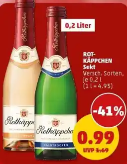 PENNY ROT- KÄPPCHEN Sekt Angebot