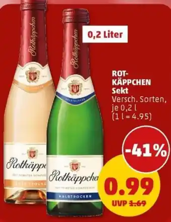 PENNY ROT- KÄPPCHEN Sekt Angebot