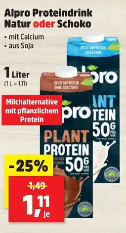 Thomas Philipps Alpro Proteindrink Natur oder Schoko Angebot