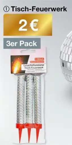 Woolworth Tisch Feuerwerk 3er Pack Angebot