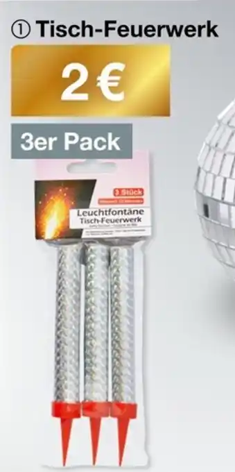 Woolworth Tisch Feuerwerk 3er Pack Angebot