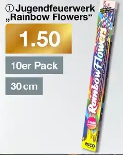 Woolworth Jugendfeuerwerk ,,Rainbow Flowers" 10er Pack Angebot