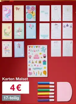Woolworth Karten Malset 17-teilig Angebot