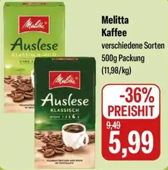 Feneberg Melitta Kaffee Angebot